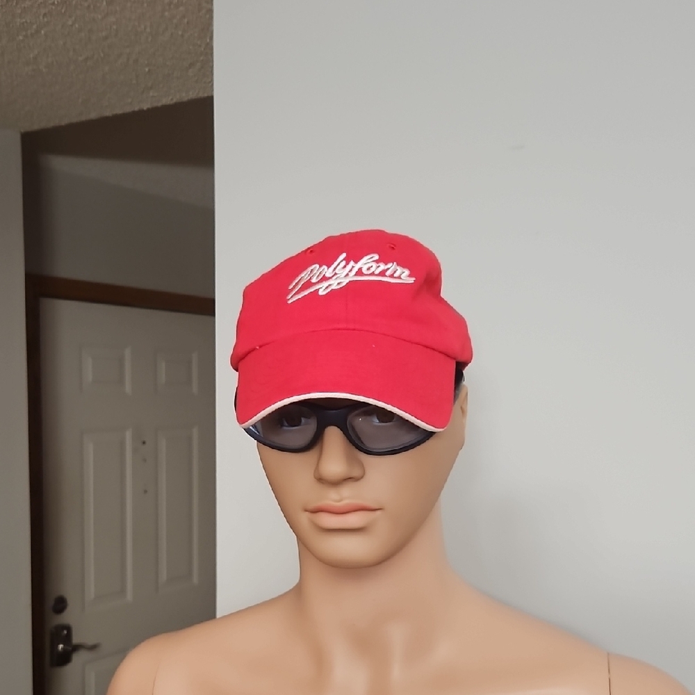 2/$15 Polyform Ball Cap Red & White